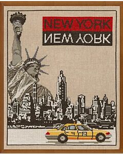 Borduurpakket New York met telpatroon van Margot 1275.4522