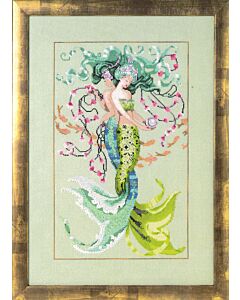 Mirabilia borduurpatroon Twisterd Mermaids MD176 voor kruissteek