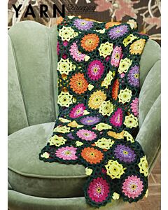 Scheepjes Meadow Throw deken haken van Cotton 8 en Sunkissed uit Yarn 11