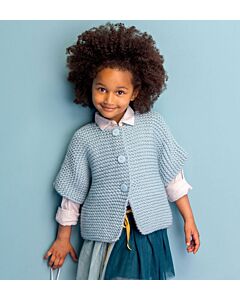 Breipakket meiden vest in ribbelsteek van Phildar van Rapido