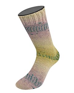 Lana Grossa Meilenweit Alpaca Print kl.2206 (beige/paars/lila/strogeel) sokkenwol