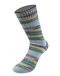 Lana Grossa Meilenweit Caprese kl.7038 (ijsblauw/blauw/groen/geel/zalmroze/bordeaux)