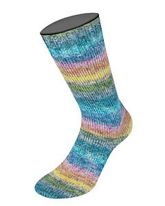 Lana Grossa Meilenweit Cashmere Hawaii kl.4002 (groen/geel/blauw/paars)