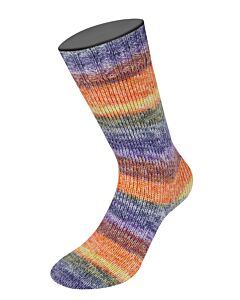 Lana Grossa Meilenweit Cashmere Hawaii kl.4004 (geel/paars/blauw/rood/oranje)