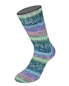 Lana Grossa Meilenweit Cashmere Hawaii kl.4007 (groen/blauw/roze/paars)