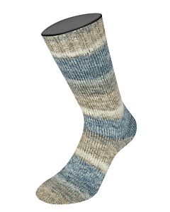 Lana Grossa Meilenweit Cashmere Hawaii kl.4008 (beige/grijs/blauw)
