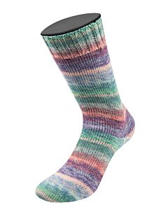 Lana Grossa Meilenweit Cashmere Hawaii kl.4013 (groen/blauw/paars/rood)