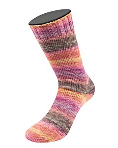 Lana Grossa Meilenweit Cashmere Hawaii kl.4013 (groen/blauw/paars/rood)