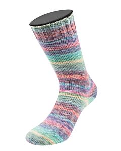 Lana Grossa Meilenweit Cashmere Hawaii kl.4013 (groen/blauw/paars/rood)