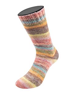 Lana Grossa Meilenweit Cashmere Hawaii kl.4015 (blauw/groen/rood) 