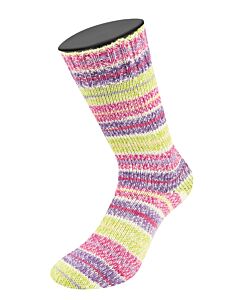 Lana Grossa Meilenweit Cashmere Mezzo kleur 4202 (wit/groen/blauw/geel/roze/paars) 