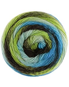 Meilenweit Color Mix Multi kleur 8015 (zwart/groen/blauw)