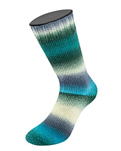 Meilenweit Color Mix Soft kleur 8067 (paars mix) is een sokkenwol serie van Lana Grossa. 