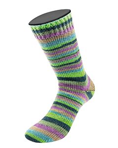 Lana Grossa Meilenweit Granita kl.1806 (beige/neongroen/legergroen/donkerblauw/paars)