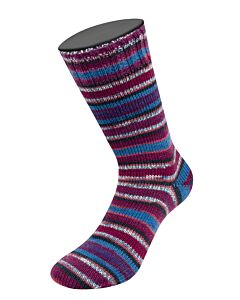 Lana Grossa Meilenweit Merino Extrafine Coccole kl.3804 (wit/roze/fuchsia/groen/geel/oker/paars/bruin)
