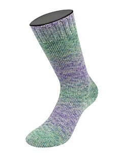 Lana Grossa Meilenweit Merino Extrafine Shades kl.7228 (crème/blauw/oranje)