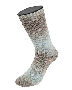 Lana Grossa Meilenweit Merino Extrafine Shades kl.7234 crème/blauw/bruin
