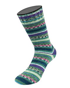 Lana Grossa Meilenweit Caprese kl.7038 (ijsblauw/blauw/groen/geel/zalmroze/bordeaux)