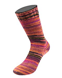 Lana Grossa Meilenweit Seta Asia kl.3181 (zwart/oranje/rood/paars/roze)
