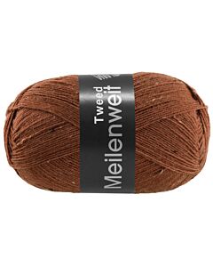 Lana Grossa Meilenweit tweed kl.174 (bruin met beige tweed)