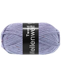 Lana Grossa Meilenweit tweed kl.180 (lila met bruine tweed)