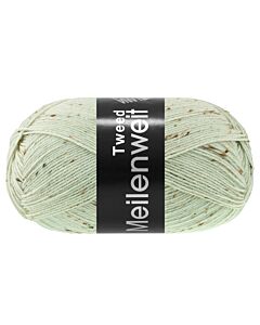 Lana Grossa Meilenweit tweed kl.182 lichtgroen tweed een prachtige 4 draadse sokkenwol