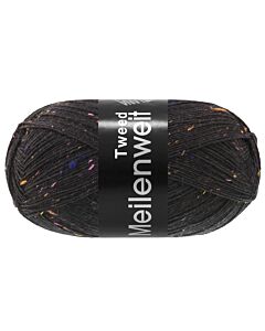 Lana Grossa Meilenweit tweed kl.184 bruin tweed een prachtige 4 draadse sokkenwol
