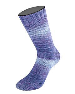 Lana Grossa Meilenweit Merino Woolycell Duo kl.6004 paars 4-draads sokkenwol 100gr.