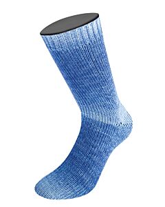 Lana Grossa Meilenweit Merino Woolycell Duo kl.6005 blauw 4-draads sokkenwol 100gr.