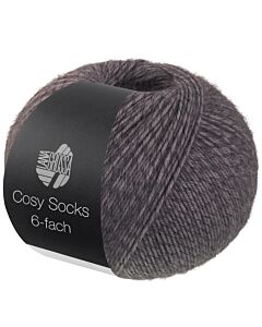 Lana Grossa Cosy Socks kleur 1014 donkergrijs