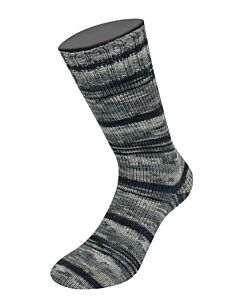 Lana Grossa Meilenweit Denim Mix kl.9694 is een 6-draads sokkenwol. 