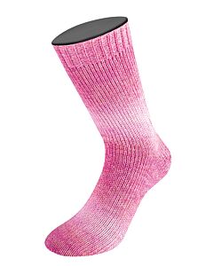 Lana Grossa Meilenweit Duo kl.9722 wit/roze 6-draads sokkenwol