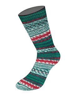 Lana Grossa Meilenweit Christmas kl.631 6-draads sokkenwol is speciaal voor de feestdagen uitgebracht.