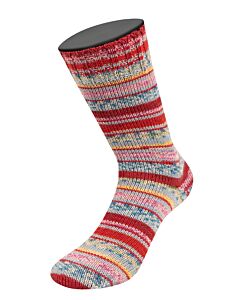 Lana Grossa Meilenweit Piccata kl.9690 is een kleurrijke 6-draadse sokkenwol.