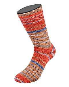 Lana Grossa Meilenweit Piccolo kl. 9591 is een kleurrijke 6-draadse sokkenwol met aloë vera