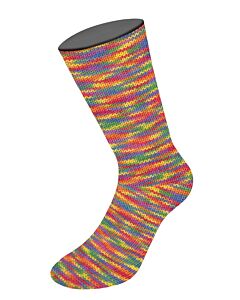Lana Grossa Meilenweit Multi kl.9967 8-draads sokkenwol (regenboog)