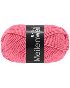 Lana Grossa Meilenweit Uni kl.9570 is een 8-draadse sokkenwol (rood) in 150gram bolletjes