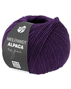 Lana Grossa Meilenweit Alpaca kl.2021 (paars) sokkenwol 