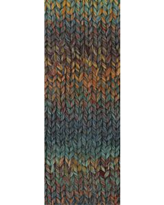 Lana Grossa Merino Twister kleur 15 (groen/rood/blauw/goudbruin)