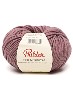 Phildar Phil Merinos 6 kl.Auburn (bordeaux/paars