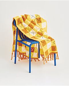 Pingouin Granny Squares Plaid vichy geel garenpakket