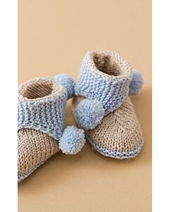 Lana Grossa baby schoentjes breien van Cool Wool baby.