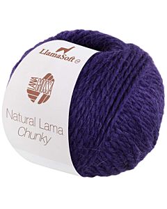Lana Grossa Natural Lama Chunky kleur 6 (donkerpaars)