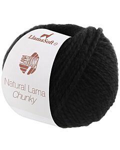 Lana Grossa Natural Lama Chunky kleur 8 (zwart)