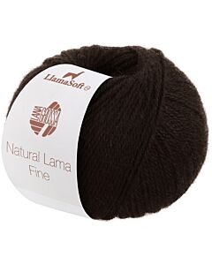 Lana Grossa Natural Lama Fine kleur 116 (donkerbruin)