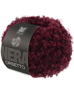 Lana Grossa Orsetto kleur 102 bordeaux/zwart