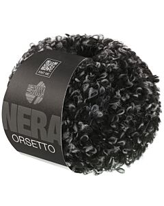 Lana Grossa Orsetto kleur 106 zwart/grijs