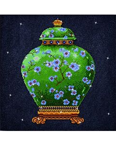 Diamond Dotz  groene vaas DD.12.021