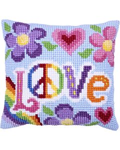 Borduurpakket kussenpakket Love always Needleart World LH9.002