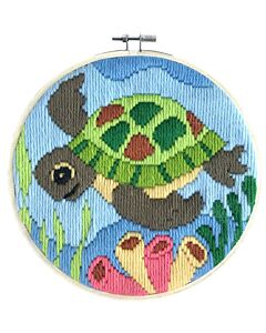 Borduurpakket spansteek schilpad incl borduurring van Needleart World LST3.001